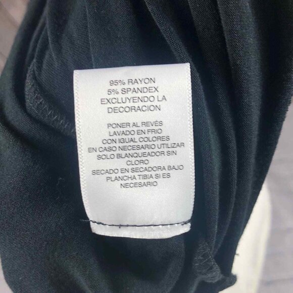 Hannah Deep V back Black blouse top size XL - Picture 5 of 5